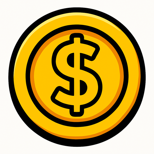 coin.
In-Game asset.  2d.  High contrast.  No shadows