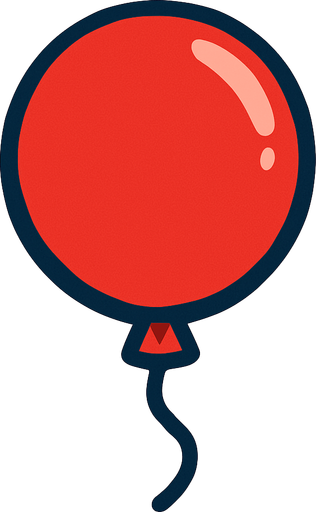 Globo rojo.
In-Game asset.  2d.  High contrast.  No shadows