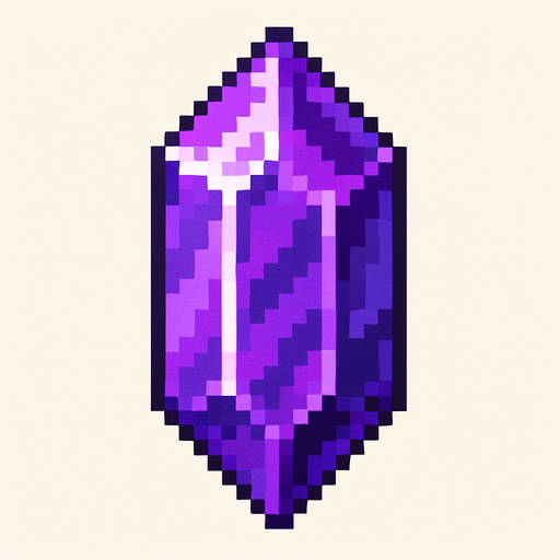amatista.
In-Game asset.  2d.  High contrast.  No shadows. pixelart