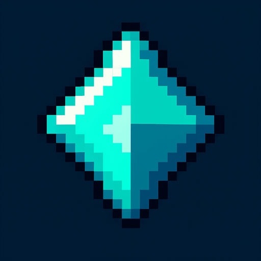 Pixel shape.
In-Game asset.  2d.  High contrast.  No shadows