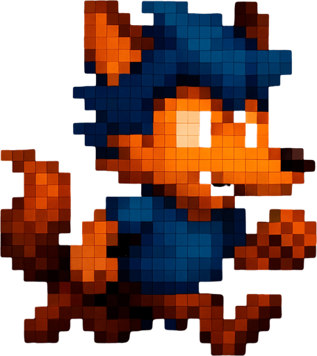 Corriendo, pixelart