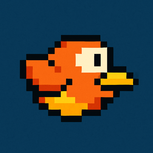 a bird like flappy bird but they are not same
In-Game asset.  2d.  High contrast. pixel