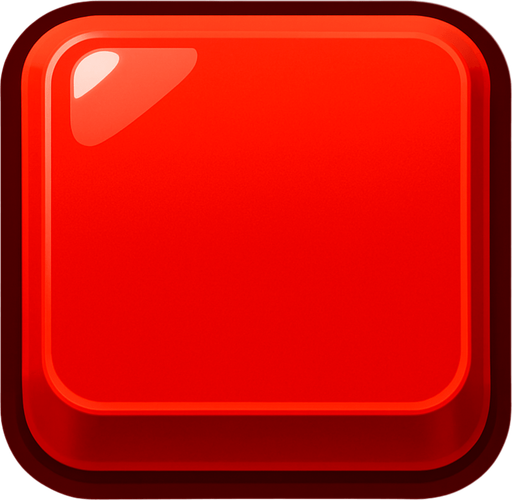 Haz un botón rojo.
In-Game asset.  High contrast.  No shadows