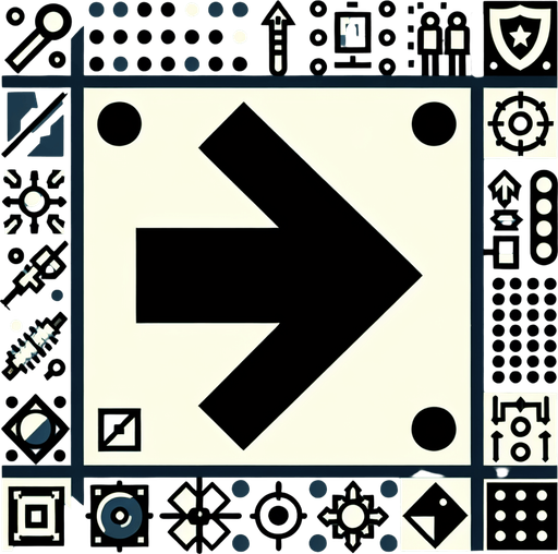 Right arrow icon.
Single Game Texture. In-Game asset. 2d. Blank background. High contrast. No shadows.