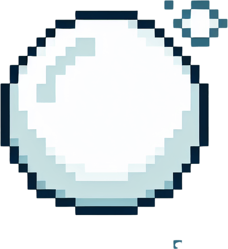 a white bubble, pixel style, as in pang game.
Single Game Texture.  In-Game asset.  2d.  Blank background.  High contrast.  No shadows