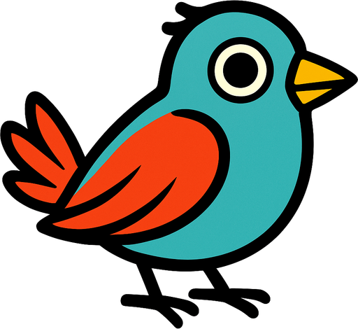 2d kuş.
In-Game asset.  2d.  High contrast.  No shadows