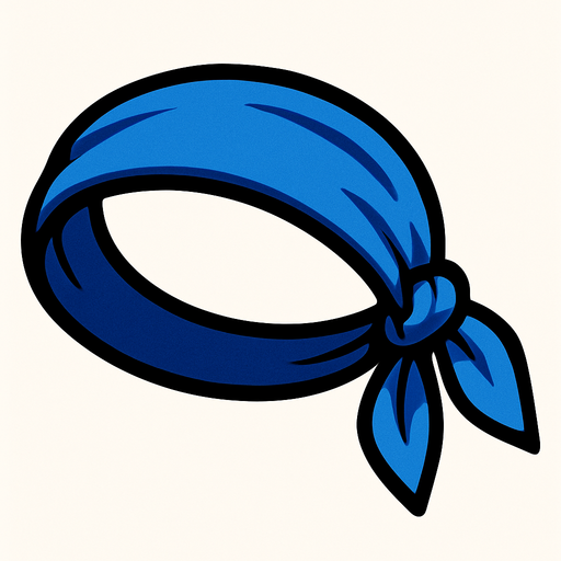 blueHeadband.
In-Game asset.  2d.  High contrast.  No shadows