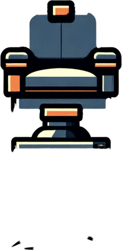 100x140 barber background.
Single Game Texture.  In-Game asset.  2d.  Blank background.  High contrast.  No shadows