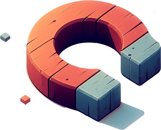 in-game asset. 2d. magnet graphic. blank background. minimalistic flat graphic. Single Game Texture. In-Game asset. 2d. High contrast. No shadows..
Single Game Texture. In-Game asset. 2d. Blank background. High contrast. No shadows.