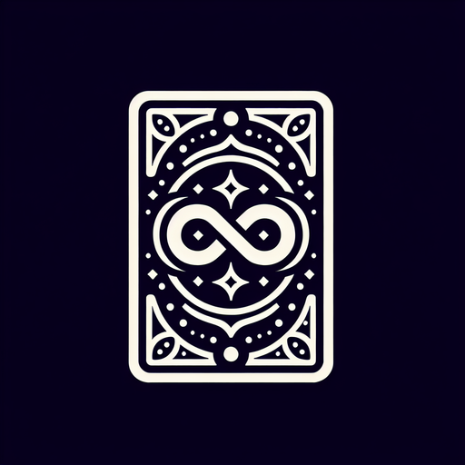 Cardback with the Symbol ♾️ on it.
Single Game Texture. In-Game asset. 2d. High contrast. No shadows.