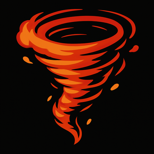 Make this a tornado.
In-Game asset.  2d.  High contrast.  No shadows
