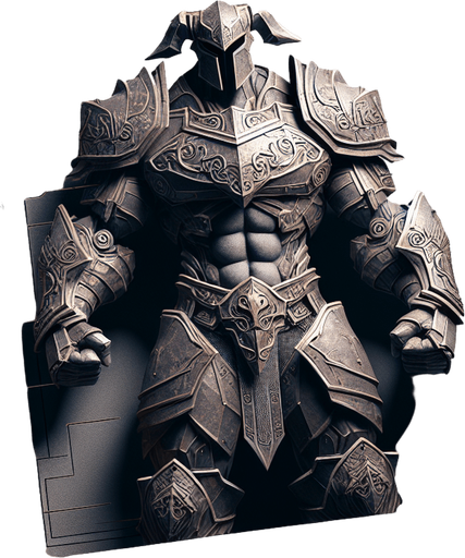 Hero.
Make an image of a hero of game who is a very strong human