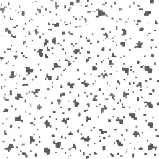 Make a 2D top-down pixelated flat image of concrete.
In-Game asset.  2d.  High contrast.  No shadows