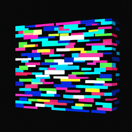 Pibby glitch wall.
In-Game asset.  High contrast.  No shadows