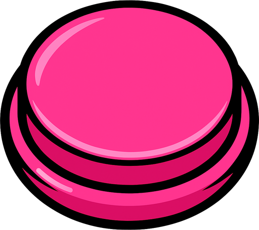 pink button.
In-Game asset.  2d.  High contrast.  No shadows