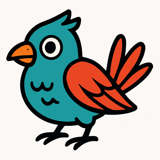 bird.
In-Game asset.  2d.  High contrast.  No shadows