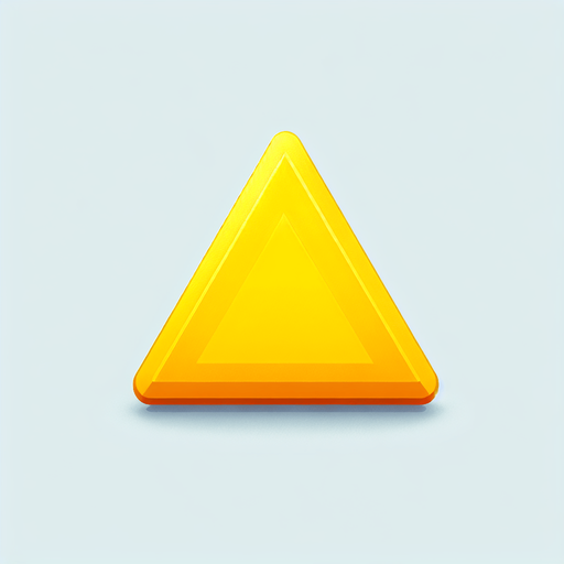 triangle  yellow 2d.
Single Game Texture.  In-Game asset.  Blank background.  High contrast.  No shadows