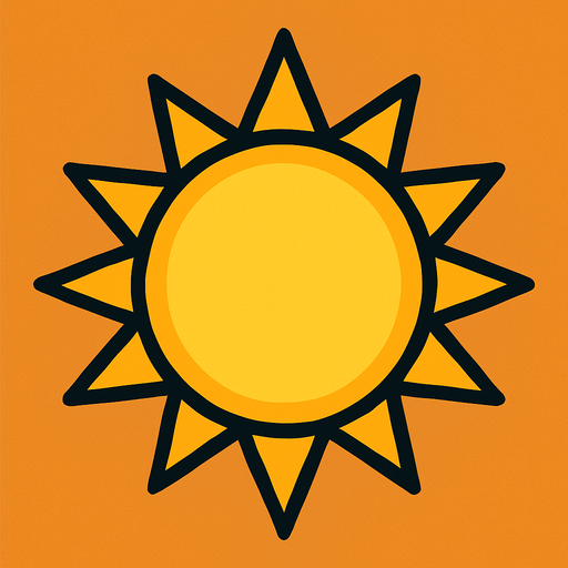 sun.
In-Game asset.  2d.  High contrast.  No shadows