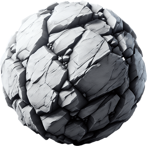 Rocks.
Single Game Texture. In-Game asset. 2d. Blank background. High contrast. No shadows.