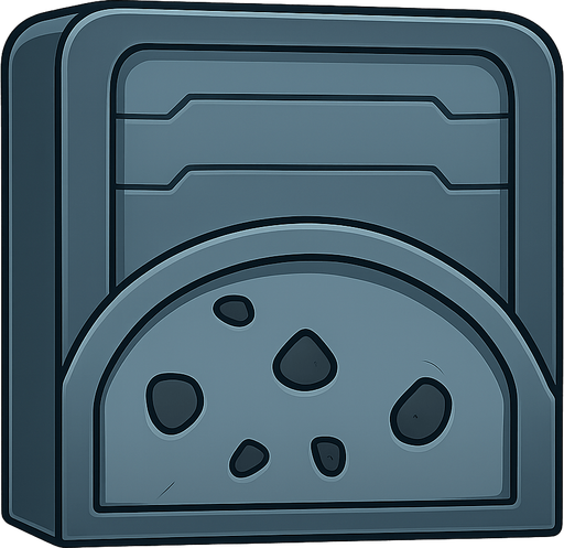 Robotic door metal exit door. No background. Transparent background. Blank background. No shadows. 2d. In-Game asset. flat