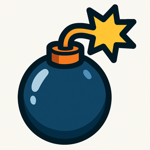 Bomb.
In-Game asset.  2d.  High contrast.  No shadows
