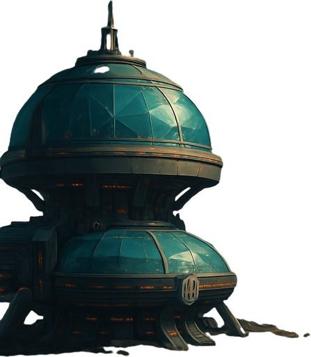 Fullscreen modern App Store landscape banner, 16:9, high definition, for a game titled "Gezegen" and with the description "Kendi uzay kolonini kur, kaynakları topla, otomasyon sistemleri geliştir ve diğer kolonilerle stratejik savaşlara girerek galaksinin hakimi ol!". No text on banner!, Uzay istasyonu, Gezegen