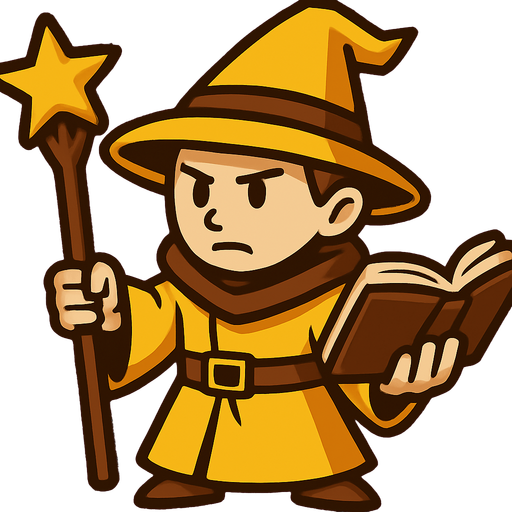 Libro en la mano libre y cambiar la esfera de su varita por una estrella