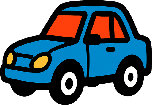 car.
In-Game asset.  2d.  High contrast.  No shadows