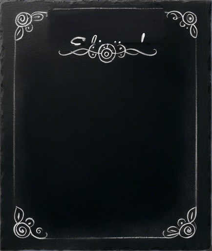 Word "ELIXIR" in chalk