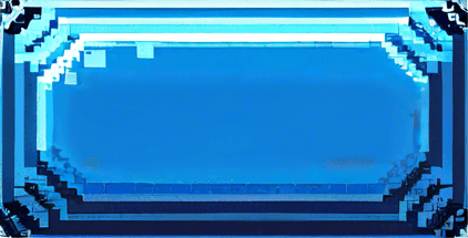 Turn in-painted area solid blue like the area around it.