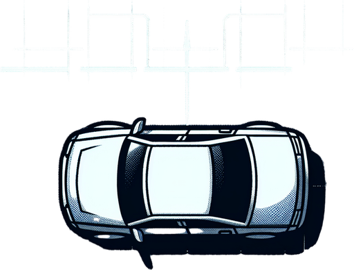 average normal car. orthographic top view.
Single Game Texture.  In-Game asset.  2d.  Blank background.  High contrast.  No shadows