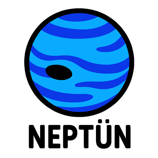neptün.
In-Game asset.  2d.  High contrast.  No shadows