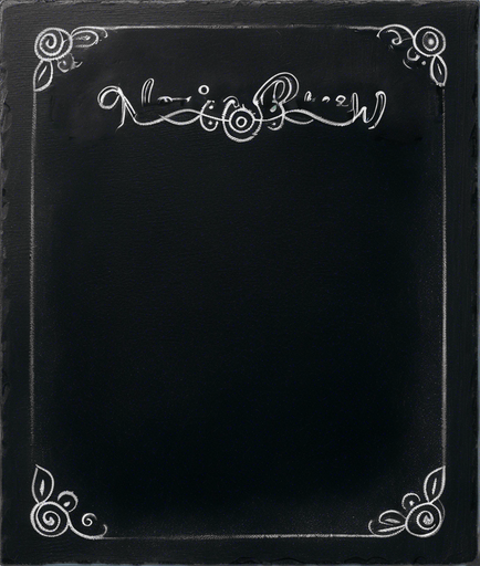 Text "NOVICE BREW" in chalk, handwritten