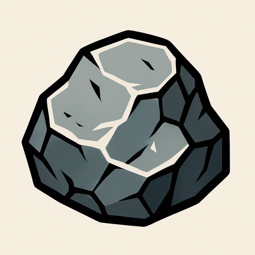 TAŞ.
In-Game asset.  2d.  High contrast.  No shadows