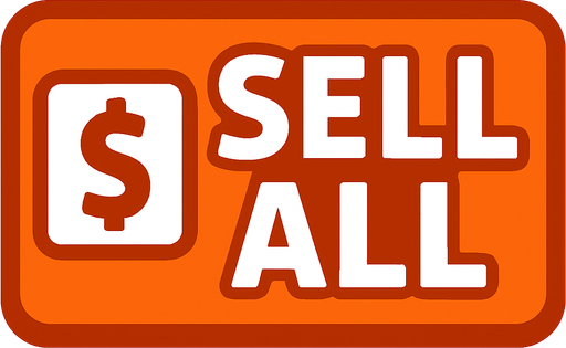 sell all button.
In-Game asset.  2d.  High contrast.  No shadows