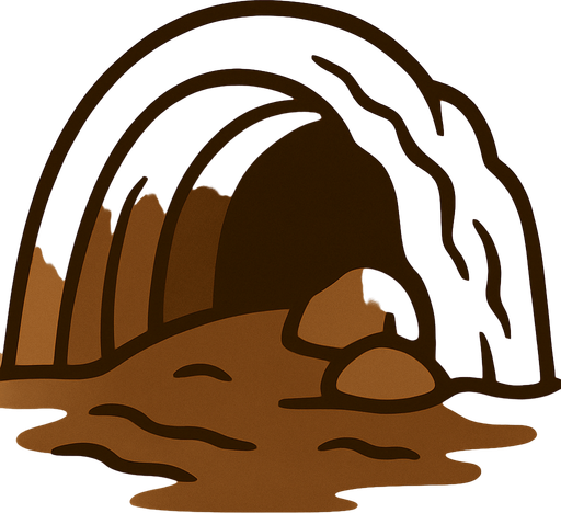 A brown cave