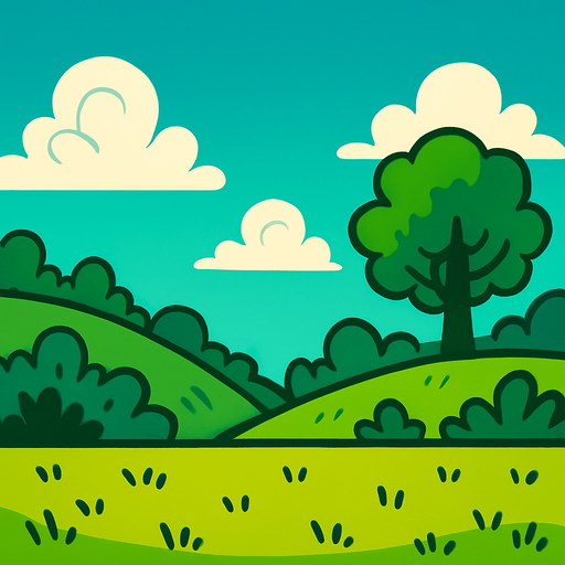 Güzel bir arkaplanı.
In-Game asset.  2d.  High contrast.  No shadows