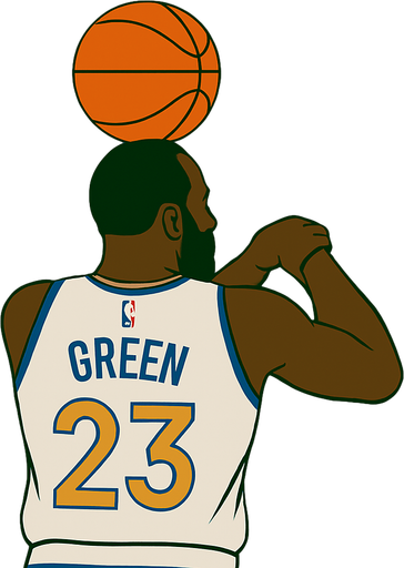 Change picture so his hands are down preparing to shoot