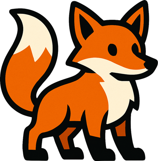 Fox.
In-Game asset.  2d.  High contrast.  No shadows