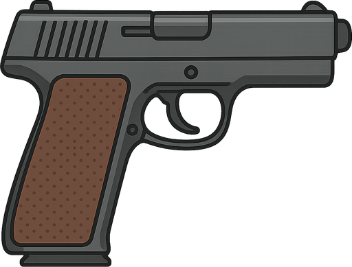 silah. No background. Transparent background. Blank background. No shadows. 2d. In-Game asset. flat