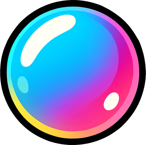 bubble.
In-Game asset.  2d.  High contrast.  No shadows