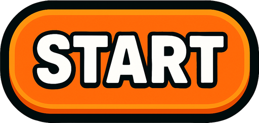Start button.
In-Game asset.  2d.  High contrast.  No shadows