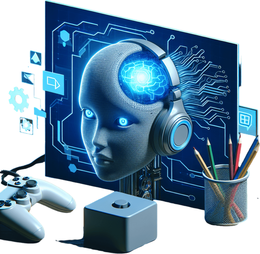 Research new AI tech.
Single Game Texture.  2d.  Blank background.  High contrast.  No shadows