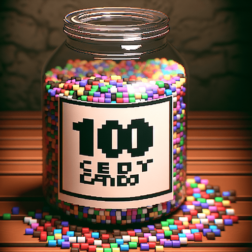 pixel under tale text= ı need 100Candy