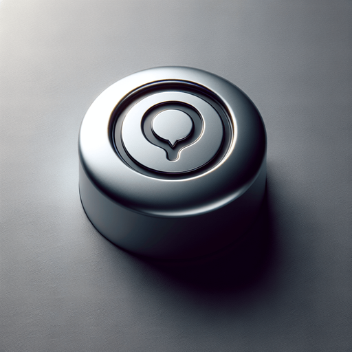 Punch button with an icon. 
Top view