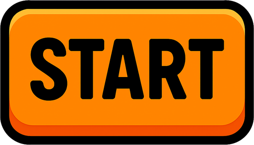 Start button.
In-Game asset.  2d.  High contrast.  No shadows