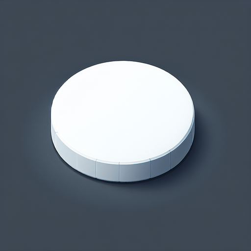 create a flat, round, white counter.
Single Game Texture. In-Game asset. 2d. Blank background. High contrast. No shadows.