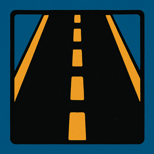 lines in the middle of the road.
In-Game asset.  2d.  High contrast.  No shadows