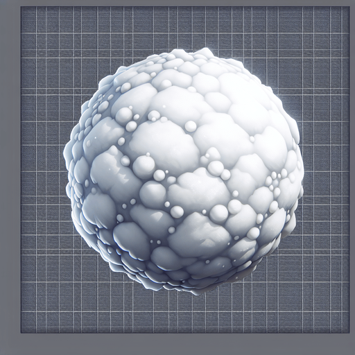 snowball.
Single Game Texture.  In-Game asset.  2d.  Blank background.  High contrast.  No shadows