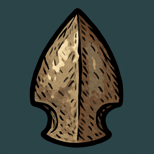 Orta çağ dönemi silah mermisi.
In-Game asset.  2d.  High contrast.  No shadows